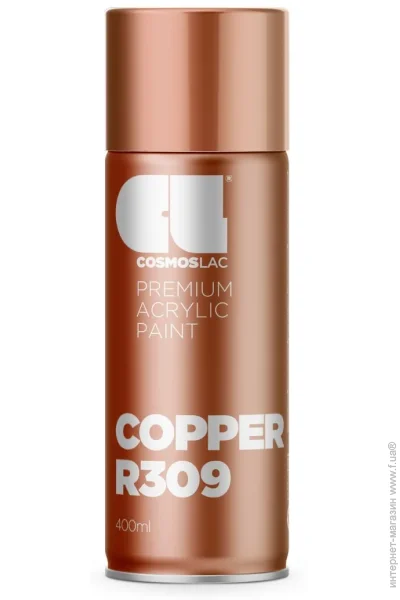 Автомобильная краска Cosmos Lac Эмаль аэрозольная №309 медь глянец 400 мл Автомобильная краска Cosmos Lac Эмаль аэрозольная №309 медь глянец 400 мл