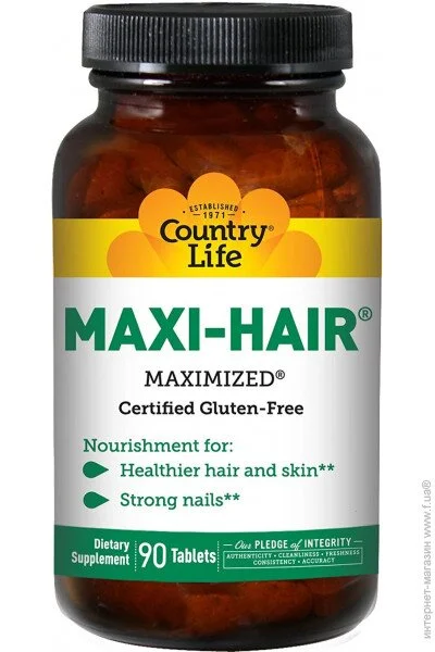 Country Life Витамины Maxi-Hair 90 таблеток (4384302779) Country Life Витамины Maxi-Hair 90 таблеток (4384302779)