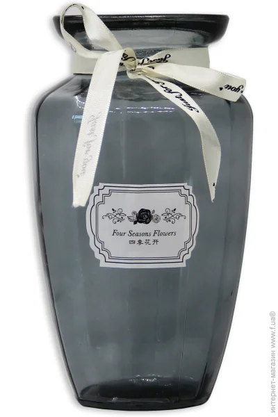 Crystal Ваза стеклянная Jane 20 см серая 83210414293_YBCG-210414-2 Crystal Ваза стеклянная Jane 20 см серая 83210414293_YBCG-210414-2
