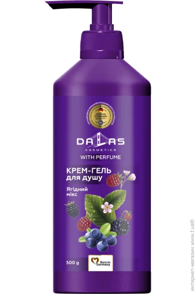 Dalas Крем-гель для душу Ягідний мікс 500 мл Dalas Крем-гель для душу Ягідний мікс 500 мл