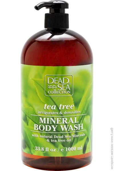 Dead Sea Collection Гель для душу з мінералами Мертвого моря і маслом чайного дерева 1000 мл Dead Sea Collection Гель для душу з мінералами Мертвого моря і маслом чайного дерева 1000 мл