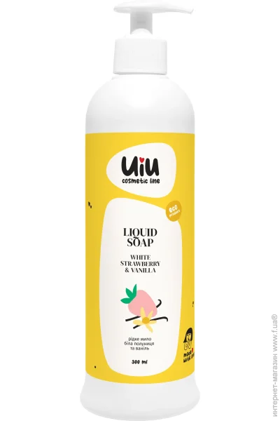 Мыло DeLaMark Рідке мило Біла полуниця & Ваніль, 300 мл (4820152332875) Мыло DeLaMark Рідке мило Біла полуниця & Ваніль, 300 мл (4820152332875)
