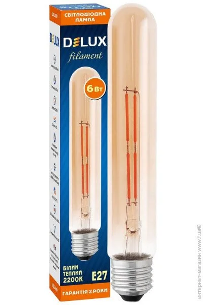   Delux LR-39 6 E27 2200 T30 amber_filament (90018154)