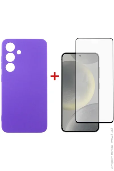  Dengos Kit for Samsung Galaxy S24 Carbon +  Purple (DG-KM-102)