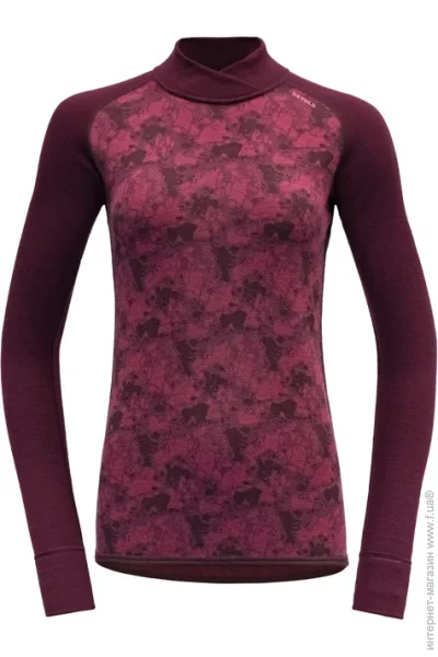 Devold  Kvitegga Merino 230 Cross Neck Wmn 2023 Beetroot S (1092-7028567455753)