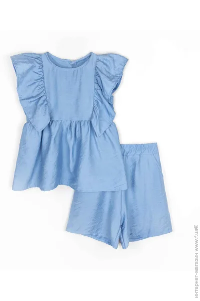 Dexter'S Комплект для дівчаток Sky Breeze р.122 блакитний 630161 Dexter'S Комплект для дівчаток Sky Breeze р.122 блакитний 630161