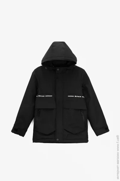 Dinomin Куртка для хлопчика 24-36 164 см Чорний (2000990869760) Dinomin Куртка для хлопчика 24-36 164 см Чорний (2000990869760)