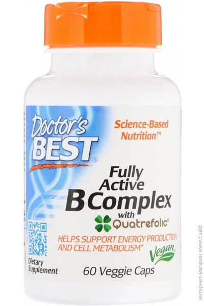   Doctor`S Best B-, Fully Active B Complex, Doctor"s Best, 60   (DRB00501)