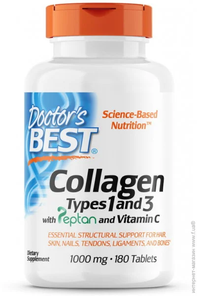 Doctor`S Best    ' Doctor's Best Collagen Types 1&3 1000 mg, 180 