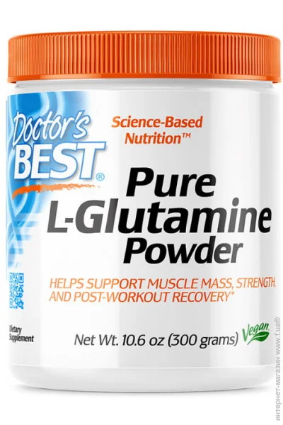 Doctor`S Best  Doctor"s Best Pure L-Glutamine Powder, 300 