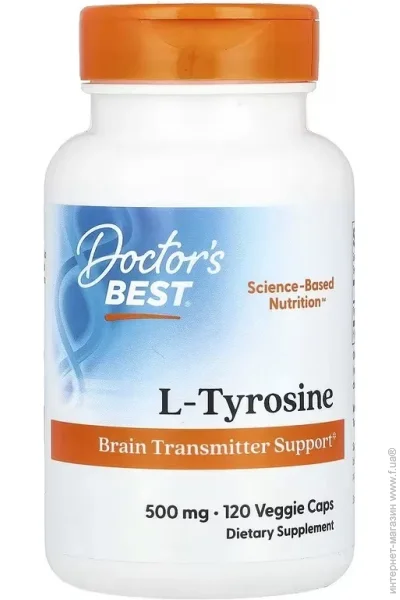  Doctor`S Best L-, 500 , L-Tyrosine, Doctor's Best, 120   (DRB00316)