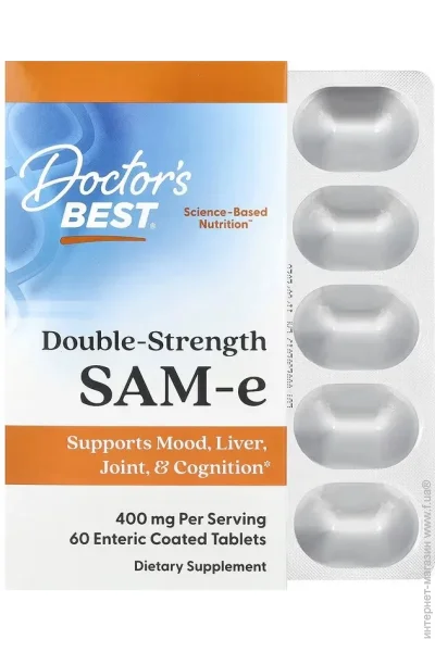 Doctor`S Best SAM-e ( ), 400 , SAM-e, Doctor's Best, 60  (DRB00252)