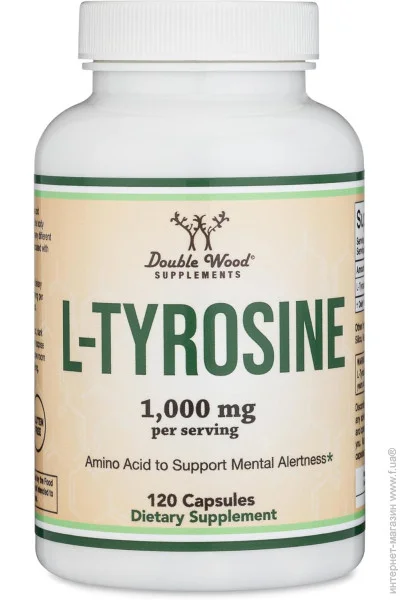  L- Double Wood L-Tyrosine 1000 mg ( 2 ) 120capsules (00000040711)