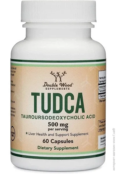  Double Wood TUDCA Tauroursodeoxycholic Acid 250 mg 60 Caps (000018746)