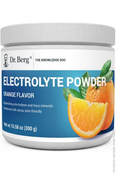 Вітаміни Dr. Berg Добавка для гідратації Electrolyte Powder 300 г Вітаміни Dr. Berg Добавка для гідратації Electrolyte Powder 300 г