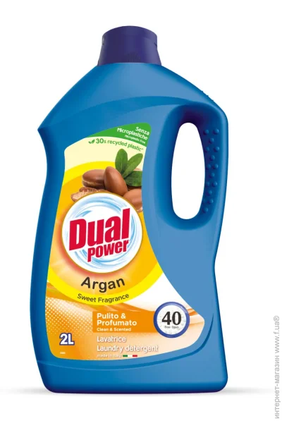 Гель для прання Dual Power Арган 2000 мл (8054633837306) Гель для прання Dual Power Арган 2000 мл (8054633837306)