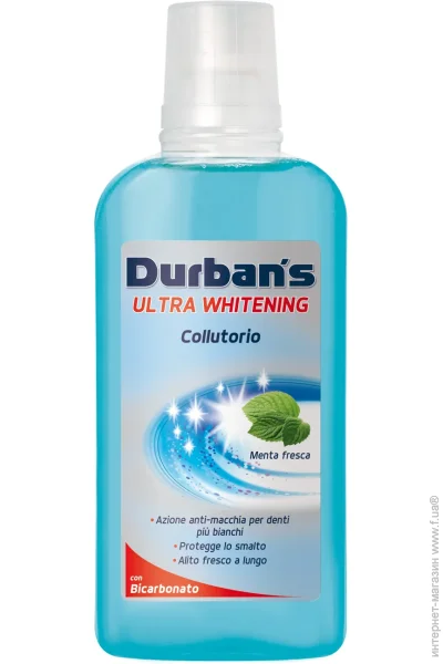Durban`S Ополаскиватель для полости рта Durban"s Ультра отбеливание 500 мл (8008970007434) Durban`S Ополаскиватель для полости рта Durban"s Ультра отбеливание 500 мл (8008970007434)