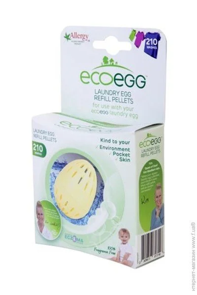    Ecoegg Laundry Egg Refills Fragrance Free 210  (EPR210FF)