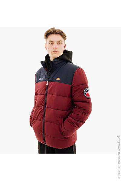  Ellesse Nebula Padded Jacket Red/Blue (SHR12789-803-L)
