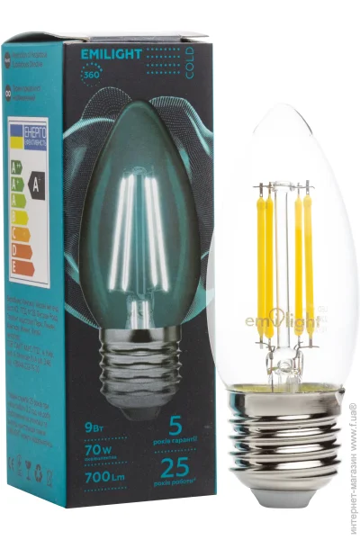   Emilight   FIL CL C35 9  E27 4000  220  