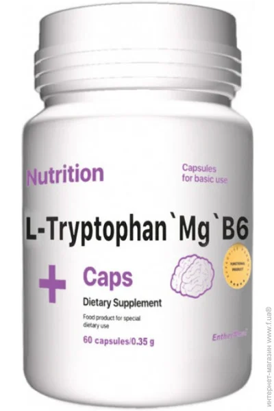  EntherMeal L-Tryptophan`Mg`B6, 60 