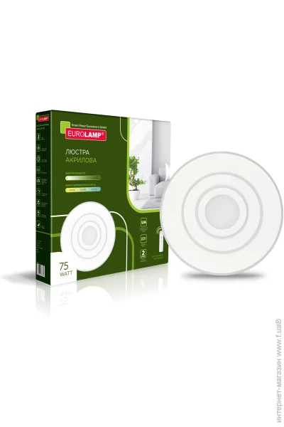 Eurolamp Світильник світлодіодний 50 см 75 Вт білий LED-LR-75-T2 Eurolamp Світильник світлодіодний 50 см 75 Вт білий LED-LR-75-T2