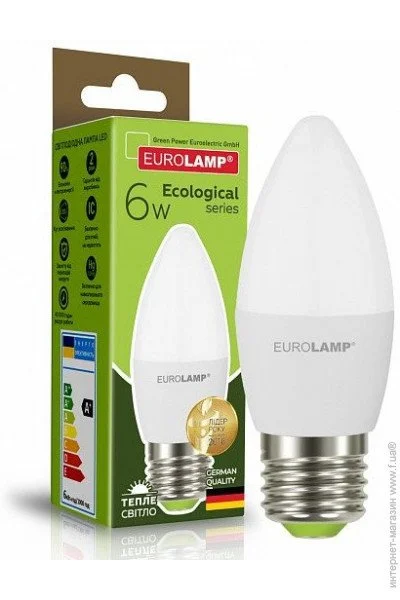Eurolamp   LED CL 6W E27 3000K 220V (LED-CL-06273(P))