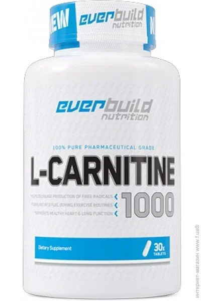   EverBuild Nutrition L-Carnitine 1000 mg, 30  (CN16867)
