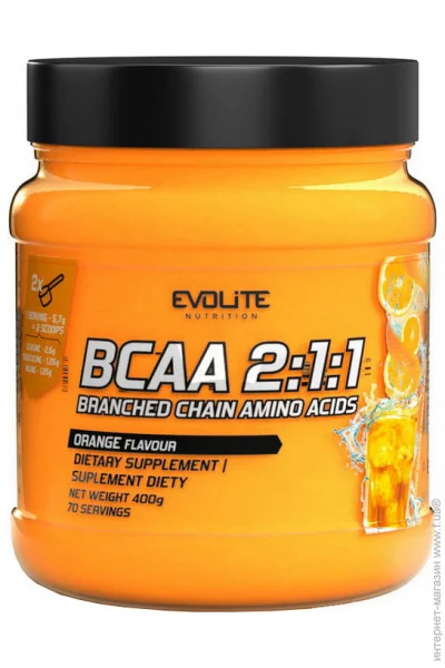  BCAA Evolite Nutrition BCAA 2:1:1, 400  
