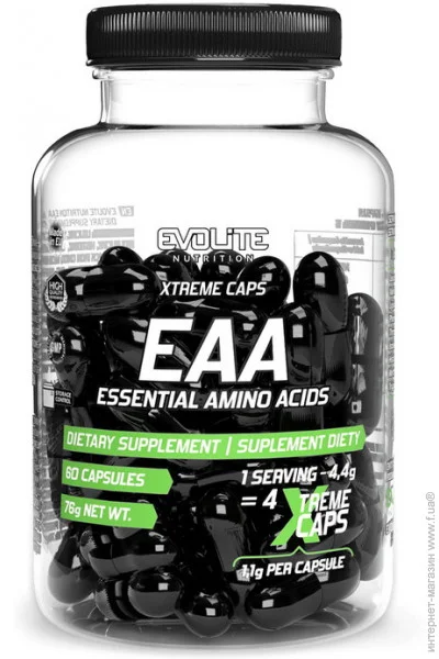  Evolite Nutrition EAA Xtreme, 60 