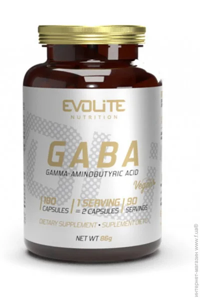  Evolite Nutrition GABA 375 mg, 180 