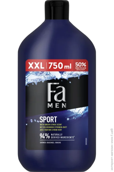 FA Гель для душа Men Sport 750 мл FA Гель для душа Men Sport 750 мл