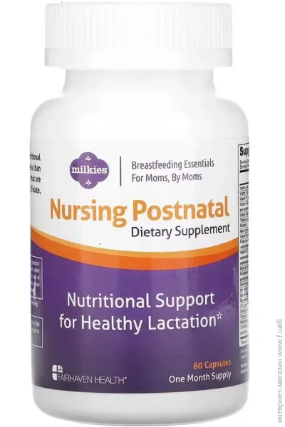   Fairhaven Health    Health Milkies Nursing Postnatal Breastfeeding Multivitamin 60 caps (1086-2023-10-4761)