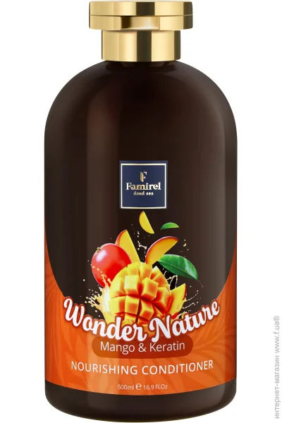 Famirel Кондиціонер Wonder Nature живільний Манго Кератин 500 мл Famirel Кондиціонер Wonder Nature живільний Манго Кератин 500 мл