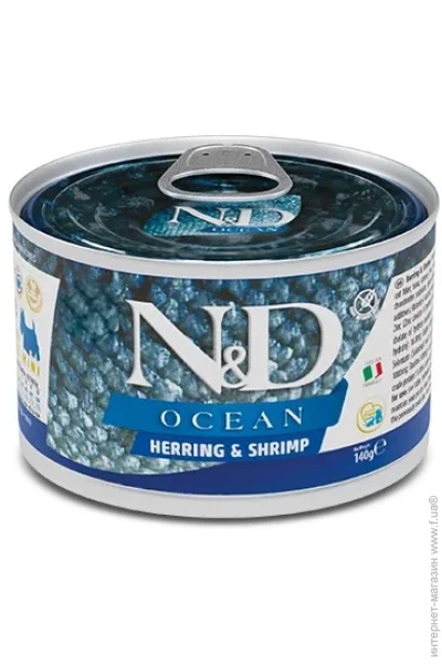  Farmina     Farmina N&D Ocean HERRING & SHRIMP ADULT MINI 140 