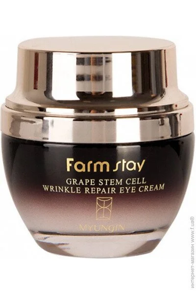 Farmstay      Grape Stem Cell Wrinkle Repair Eye Cream, 50  (8809317284880)