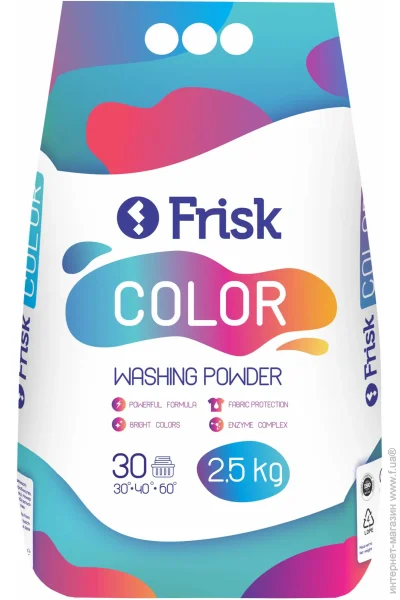 Пральний порошок для кольорових речей Frisk 2500 г (4820197121137) Пральний порошок для кольорових речей Frisk 2500 г (4820197121137)