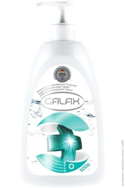Galax Мыло жидкое Классическое антибактериальное 500 мл Galax Мыло жидкое Классическое антибактериальное 500 мл