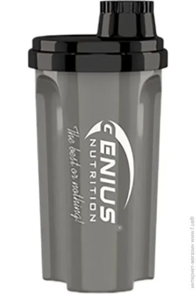 Genius Nutrition Шейкер Royal Shaker 500 мл черно-серый Genius Nutrition Шейкер Royal Shaker 500 мл черно-серый