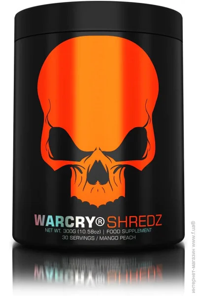  Genius Nutrition   Warcry Shredz 300 g Peach Mango (R5949471392373)