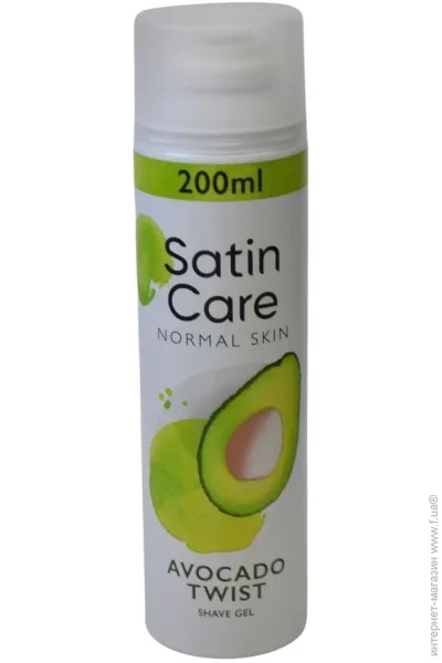 Гель для гоління Gillette Satin Care 200мл Avocado Twist Гель для гоління Gillette Satin Care 200мл Avocado Twist
