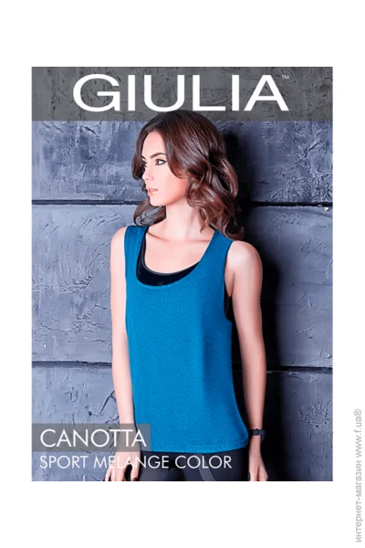        - Giulia - CANOTTA SPORT MELANGE COLOR - S/M - Crema (12481)