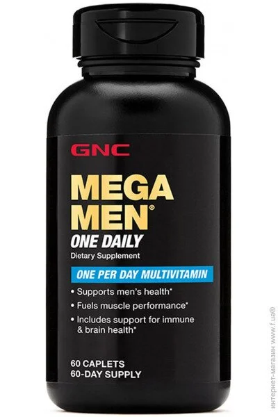 GNC  Mega Men One Daily Multivitamin 60  (4384303298)