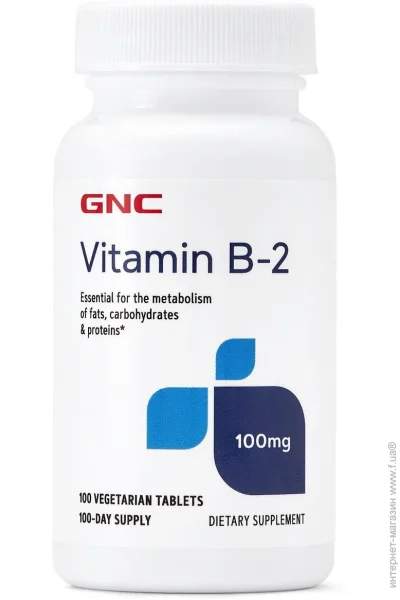 GNC  Vitamin B-2 100  (4384303302)