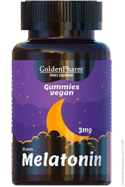 Golden Pharm Мелатонін веган мармелад №60 (00000041702) Golden Pharm Мелатонін веган мармелад №60 (00000041702)