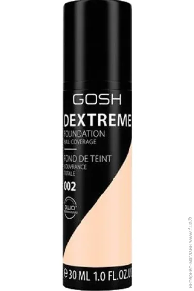   Gosh   Dextreme Full Coverage Foundation 002 Ivory 30 