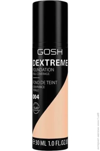   Gosh   Dextreme Full Coverage Foundation 004 Natural 30 