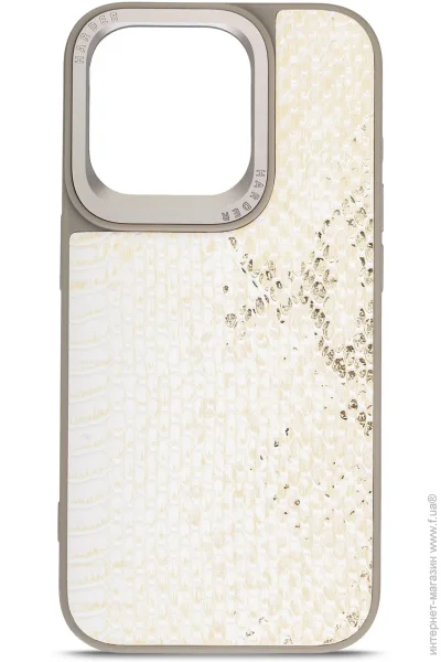  Harder Snake Pattern  Apple iPhone 15 Pro White Cream (ARM76795)