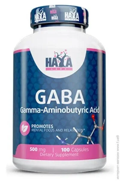  Haya Labs Gaba 500 mg, 100 