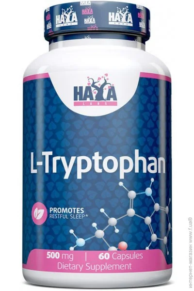  L- Haya Labs L-Tryptophan 500 mg 60 caps (00000036165)
